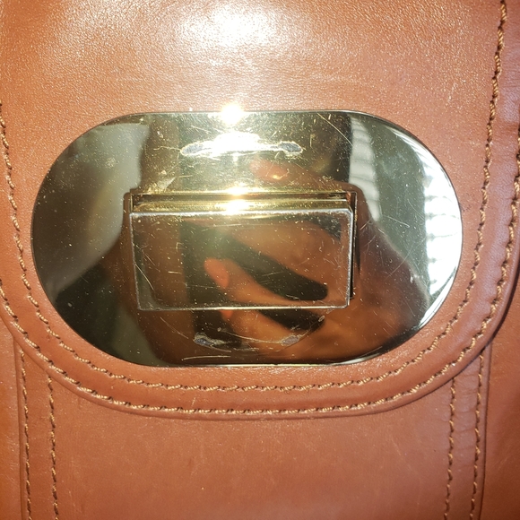 BADGLEY MISCHKA 'KEYRA' SATCHEL in Cognac - Picture 6 of 9